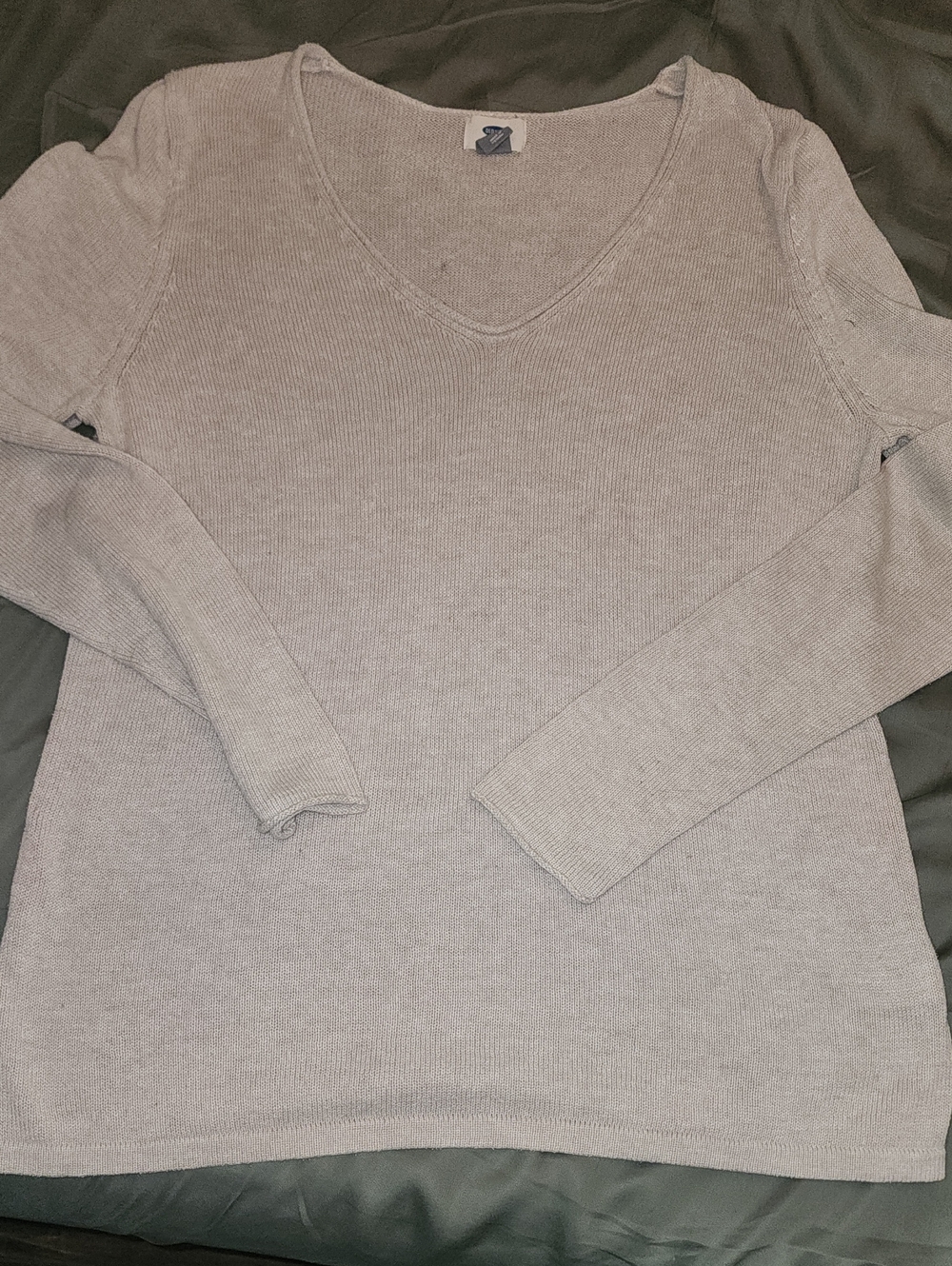 Old Navy Women's V-Neck Sweater - Light Gray